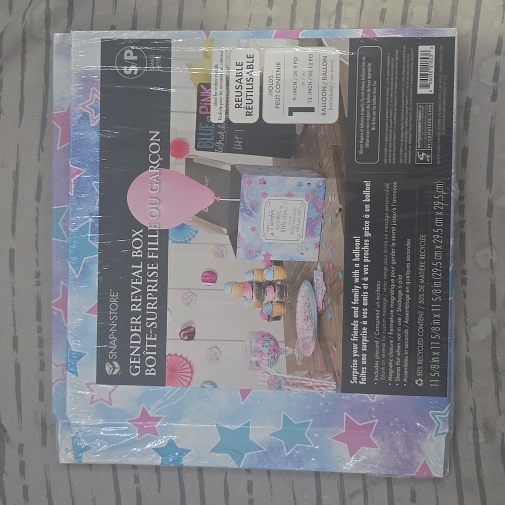 NWT Gender Reveal box